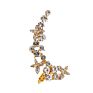 Aaa22 Rhinestone Women Earrings Ear Cuff Jewelry Gifts Wrap Earrings Butterfly Flowers Diamond Ear Clips