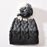 Acrylic Blend Warm Hats Skully Ski Unisex Chunky Knitted Pom Pom Beanie Fleece Lined