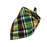 Adjustable Pet Washable Triangle Plaid Pet Bandanas Dog Scarf Bandana