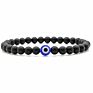 Adjustble Evil Eye Bracelet Volcanic Rock Beaded Bracelet Vintage Gift for Women Man