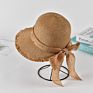 Adult Female Girl Sun Hat Uv Proof Wide Brim Beach Straw Hat