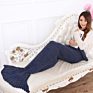 Adult Super Soft All Seasons Sleeping Knitted Blankets Mermaid Tail Mermaid Blanket