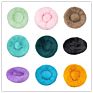 Advocator Long Faux Fur Comfortable Waterproof Plush Donut round Dropshipping Soft Washable Cat Bed Removable Pet Cushion