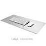 Aluminum Alloy Silver Office Large Mouse Pad Smooth Soft Easy Clean