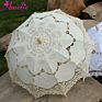 Ameliebridal Victorian Party Gifts Birthday Shower Handmade Wedding Decoration Bride Lace Umbrella Battenburg Lace Parasol