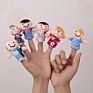 Animal Finger Puppet Soft Plush Toys Child Baby Favor Dolls Tell Story Props Boys Girls Rabbit Finger Puppets