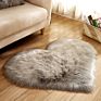 Area Faux Fur Bedroom Hairy Rug Dining Room 25# Fluffy Heart Shaped Anti-Skid Soft Fabric Love Shaggy Floor Mat Carpet Room