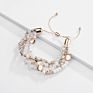 Arrivals Designs Crystal Glass Beads Alloy Stone Adjustable Temperamental Bracelet String