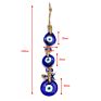 Arrivals Jute Rope Bohemian Blue Turkish Eyes Key Chain Accessories Glass Beaded Color Evil Eyes Keychain