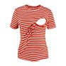 Arrivals Women's Maternity Tops Nursing Clothes Striped Breastfeeding T-Shirt