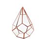 Artificial Indoor Plant Crystal Hanging Geometric Glass Terrarium Rose Gold Glass & Crystal Vases