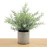Artificial Mini Flowers Plants Home Decor Plastic Small Potted Green Plant