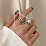 Aug Jewelry Mixed Mixed Batch Optional 925 Silver Female Old Vintage Jewelry, Opening Adjustable Thai Silver Ring
