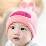 Autumn and Rabbit Ears Baby Pullover Head Knitting Cute Hat