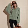 Autumn and Women's Foreign Trade Long-Sleeved T-Shirt Loose Long-Sleeved Sweater