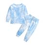 Autumn Sweater Kids Clothes Tie-Dye Long-Sleeved Trousers Girls Boys Baby Sports Suits
