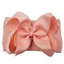 Baby 6 Inch Grosgrain Ribbon Big Bow Hair Band Soft Elastic Nylon Headband Baby Turban for Kids Headwrap Baby Hair Accessories