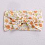 Baby Fruit Prints Soft Nylon Headbands Floral Bows Wide Turban Head Wraps Children Girls Hair Accessories