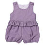 Baby Girls Clothes Boutique 100 Cotton Gingham Seersucker Infant Girls Kids Bubble Lined Ruffle Cute Baby Rompers
