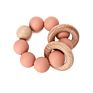 Baby Nursing Bracelets Food Grade Silicone Teether Teething Wood Rattles Toys Baby Teether Bracelets Nursing Toys Gift