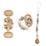 Baby Toy Gift Set Baby Rattle Teether Pacifier Clip Chain Kit