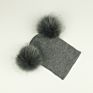 Baby Warm Knit Hat Infant Toddler Two Pom Pom Beanie Hat