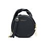 Bags for Ladies Girls round Chain Sling Shoulder Crossbody Pu Leather Bag