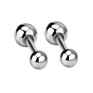 Balls Yellow Gold Color Piercing Small round Ball Stud Earrings for Women Men Children Baby Girls Kids Jewelry
