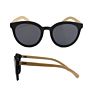 Bamboo Sunglasses Shades Oversized Cat Eye Sunglasses Wooden Legs Colored Lens Sun Glasses