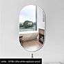Bathroom Mirror Light Luxury Oval Mirror Wall Hanging Decorative Mirror