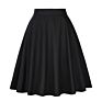 Black Rose Printed Floral Skirt High Waist Women Cotton 50S 60S Punk Flare Retro Vintage Skirt Vd0020