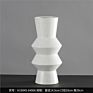 Black Spot White Matte Floor Vase Modern Porcelain Top Vase