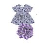 Blue Tie Dye Dress Set Kids Girl Girls Clothing Sets Kids Girls Short Set without on Maniking