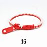 Blues Promotion Simple Double Colors Easter Basket Stuffers Fidget Toys Plastic Resin Zipper Bracelet for Children