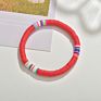 Bohemian Polymer Clay Tiny Bead Beach Anklet Handmade Adjustable Colorful Bracelet Vinyl Disc Anklet for Women