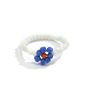 Boho Glass Seed Beads Woven Daisy Rings , 7Cm Rainbow Friendship Charm Flower Beaded Daisy Rings