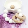 Bpa Free Baby Wooden Toys Teether Infant Baby Rattle