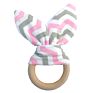 Bpa Free Food Grade Wooden Teething Toys Funny Silicone Baby Teether