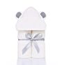 Breathable Absorptive White Bear Bamboo Fiber Infant Hooded Baby Bath Towel Bathrobe for Newborn