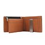 Business Travel Waterproof Rfid Genuine Leather Men Money Clip Card Wallet with Double Flap Design