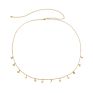 Butterfly Pendant Waist Chain Casual Simple Gold Silver Retro Jewelry Thin Chain Body Chain for Women