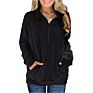 C00004 Explosive Kangaroo Pocket Half Zipper Long Sleeve Solid Color Hooded Sportswear Jogging Sportswear