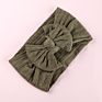 Cable Knit Bows Nylon Headbands Wide Knot Bow Nylon Head Wraps