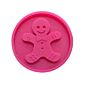 Cake Silicone Stamp Cookie Cutter Wooden Handle Silicone Christmas Biscuit Cookie Stamp