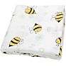 Cartoon Bee Baby Swaddle Organic Cotton Bamboo Muslin Blanket Wrap Accept