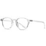 Cassbojue Clear round Retro Tr90 Blue Light Blocking Glasses Frame