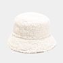 Casual Lamb Hair Fisherman Hat Light Plate Warm Fuzzy Plush Basin Bucket Hat