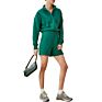 Casual Solid Color Crop Top and Shorts Loose 2 Piece Set Sport Female Tracksuits Buttons for Clothes