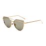 Cat Eye Vintage Designer Rose Gold Mirror Sunglasses for Women Metal Reflective Flat Lens Sun Glasses Female Oculos