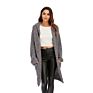 Cgyy Autumn Casual Women Long Popcorn Knit Sweater Cardigan Oversized Sweater with Pockets for Ladies Knitwear Loose Coat